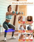 6-Piece Resistance Bands Set for Gym & Yoga