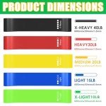 5-Pack Elastic Resistance Bands for Home Workouts