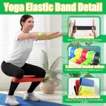 5-Pack Elastic Resistance Bands for Home Workouts