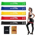 WILVENTEX Natural Latex Resistance Band Set - 5 Levels