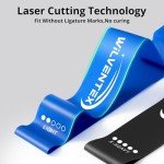 WILVENTEX Natural Latex Resistance Band Set - 5 Levels