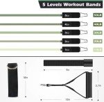 Resistance Bands Set with Handles and Straps