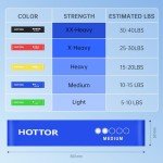 Exercise Resistance Bands Set with Carry Bag - 5 Levels