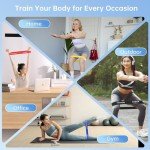 Exercise Resistance Bands Set with Carry Bag - 5 Levels