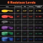 6 Pack Resistance Bands for Stretching and Strength Training