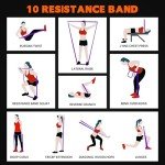 6 Pack Resistance Bands for Stretching and Strength Training