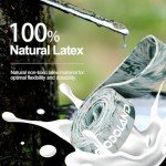 Odoland 5-Pack Natural Rubber Resistance Bands Set