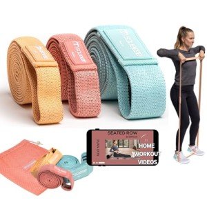 Fabric Resistance Bands Set for Home Workouts