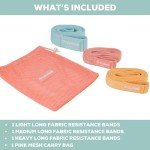 Fabric Resistance Bands Set for Home Workouts