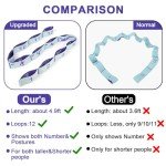 Elastischer Yoga-Dehnungsgurt für Physiotherapie und Pilates