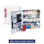 First Aid Only 90575 3-Shelf First Aid Kit for Businesses, ANSI B+ Compliant Metal First Aid Cabinet with Medications, 675 Pieces White