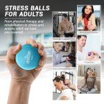 Stress Relief Squeeze Balls for Hand Therapy (3 Pack)