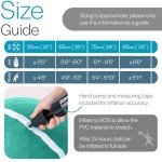 Anti-Burst Gym Ball with Hand Pump - 65cm Teal