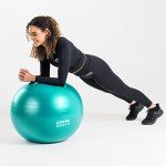 Anti-Burst Gym Ball with Hand Pump - 65cm Teal