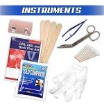 Rapid Care First Aid 80094 3 Shelf ANSI/OSHA Compliant All Purpose First Aid Cabinet, Wall Mountable