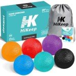 Hand Exercise Balls for Stress Relief - Set of 6