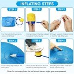 APEXUP Anti-Slip Exercise Stability Yoga Ball 65cm