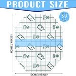 50 Pieces Transparent Stretch Adhesive Bandage Waterproof Transparent Film Dressing Bandages 4 x 4.75 Inches Clear Adhesive Dressing Tape for Swimming Showering, Octagon