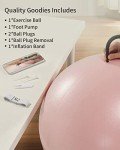 Anti-Burst Exercise and Yoga Ball - Pink