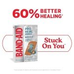Band-Aid Brand Pro Heal Adhesive Bandages with Hydrocolloid Gel Pads, Large Clinically Tested Waterproof Bandages for Better Healing of Minor Wounds, Sterile First Aid Bandages, 5 ct