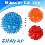 3-Pack Spiky Massage Balls for Muscle Relief