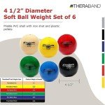 Theraband Soft Weighted Balls, 4.5" Diameter