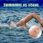 50 Pieces Transparent Stretch Adhesive Bandage Waterproof Transparent Film Dressing Bandages 4 x 4.75 Inches Clear Adhesive Dressing Tape for Swimming Showering, Octagon