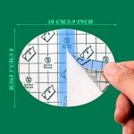60 Pieces Transparent Stretch Adhesive Bandage Waterproof Bandage, Film Clear Dressing Bandages Dressing Tape for Swimming Skin, Ellipse (3.2 x 4 Inch)