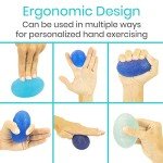 Vive Hand Therapy Squeeze Balls Set (4 Pack)