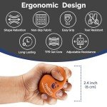 Tri-Density Stress Balls for Hand Therapy and Relief