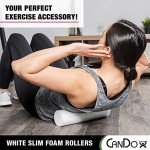 CanDo Slim Foam Roller - 3"x12" White