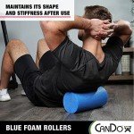 CanDo Blue PE Foam Roller for Muscle Recovery