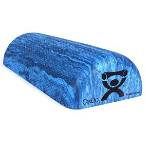 CanDo Blue Marble Foam Roller for Muscle Recovery