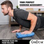 CanDo Blue Marble Foam Roller for Muscle Recovery