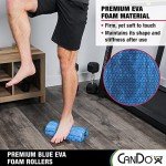 CanDo Blue Marble Foam Roller for Muscle Recovery