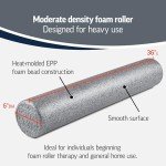 OPTPT Pro Foam Roller - Full Round 36" X 6