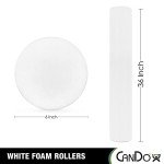 Cando Round Foam Roller - 92 x 16 x 16 cm