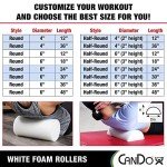 Cando Round Foam Roller - 92 x 16 x 16 cm