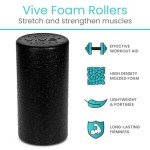 Vive Foam Roller – 30.5 cm High Density Massage Stick