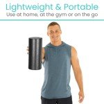 Vive Foam Roller – 30.5 cm High Density Massage Stick