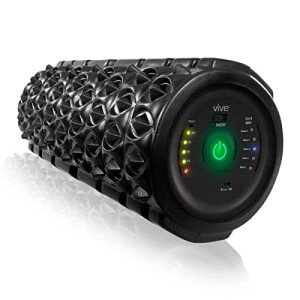 Black Vibrating Foam Roller for Muscle Relief