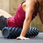 RumbleRoller Extra Firm Textured Foam Roller Black