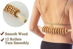 Curved Wood Massage Roller for Waist and Thigh