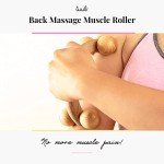 Back Massage Muscle Roller Tool with Wooden Balls