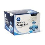 MED PRIDE Sterile Krinkle Gauze [12 Rolls]- 4.5'' x 4.1 Yards Rolls - Cotton Wound Dressing Sterile Wraps – 6-Ply Highly Absorbent First Aid Gauzes - Medical Individually Wrapped Mesh Bandage Gauzes