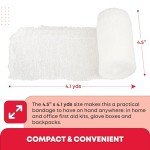 Ever Ready First Aid Sterile Krinkle Kerlix Type 4 1/2" x 4.1 Yds, Latex Free, 6 PLY, Gauze Bandage Roll - 24 Count