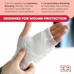 Ever Ready First Aid Sterile Krinkle Kerlix Type 4 1/2" x 4.1 Yds, Latex Free, 6 PLY, Gauze Bandage Roll - 24 Count