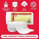 Ever Ready First Aid Sterile Krinkle Kerlix Type 4 1/2" x 4.1 Yds, Latex Free, 6 PLY, Gauze Bandage Roll - 24 Count