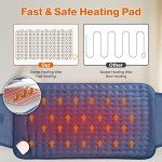 OneAmg 49"x12" Electric Heating Pad for Pain Relief