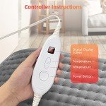 Electric Heating Pad 12x24” for Muscle Relief